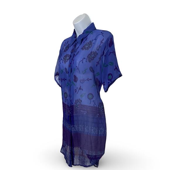 L&S Designs Sheer Button Down - Picture 2 of 6